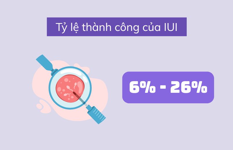 Tỷ lệ thành công của thụ tinh nhân tạo Tỷ lệ thành công của thụ tinh nhân tạo